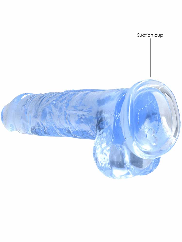 REALROCK Dildo Crystal Clear 8" blau