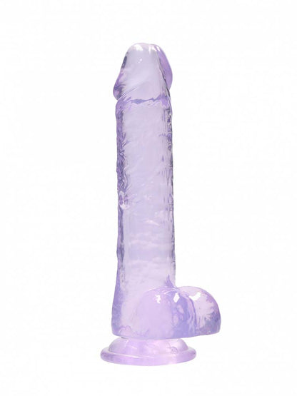 REALROCK Dildo Crystal Clear 8" purple