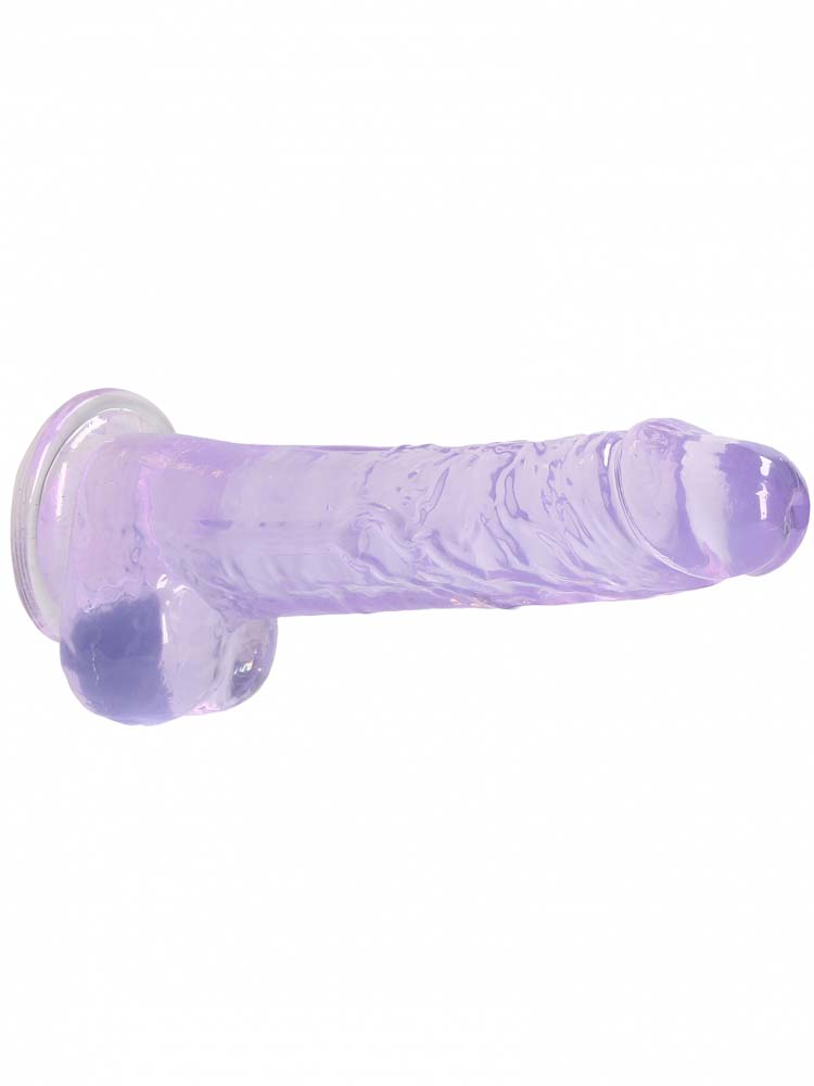 REALROCK Dildo Crystal Clear 8" purple