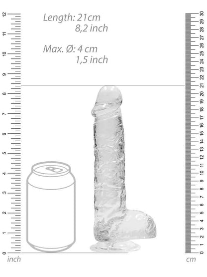 REALROCK Dildo Crystal Clear 8" klar
