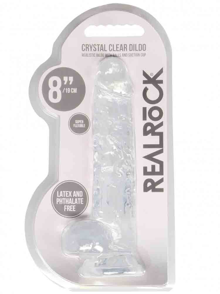 REALROCK Dildo Crystal Clear 8" klar