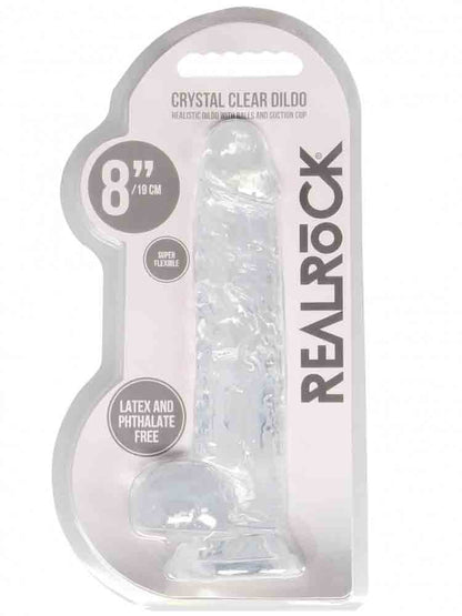 REALROCK Dildo Crystal Clear 8" klar