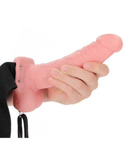 Realrock Strap-on Hollow Dildo 18cm natur