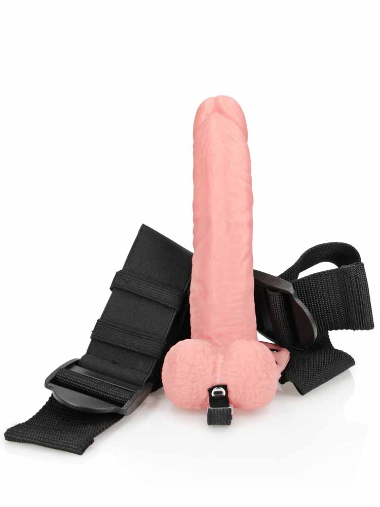 Realrock Strap-on Hollow Dildo 18cm natur