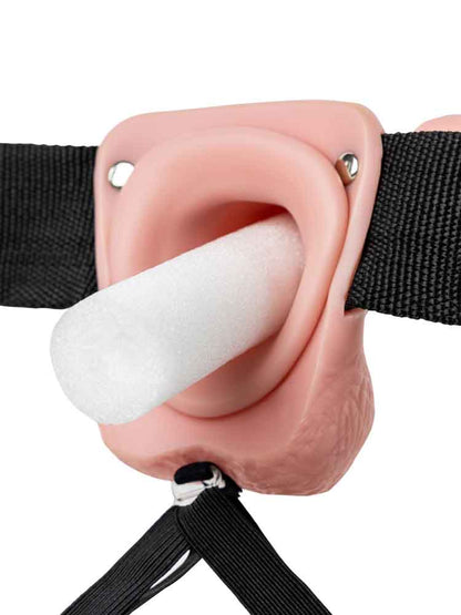Realrock Strap-on Hollow Dildo 18cm natur