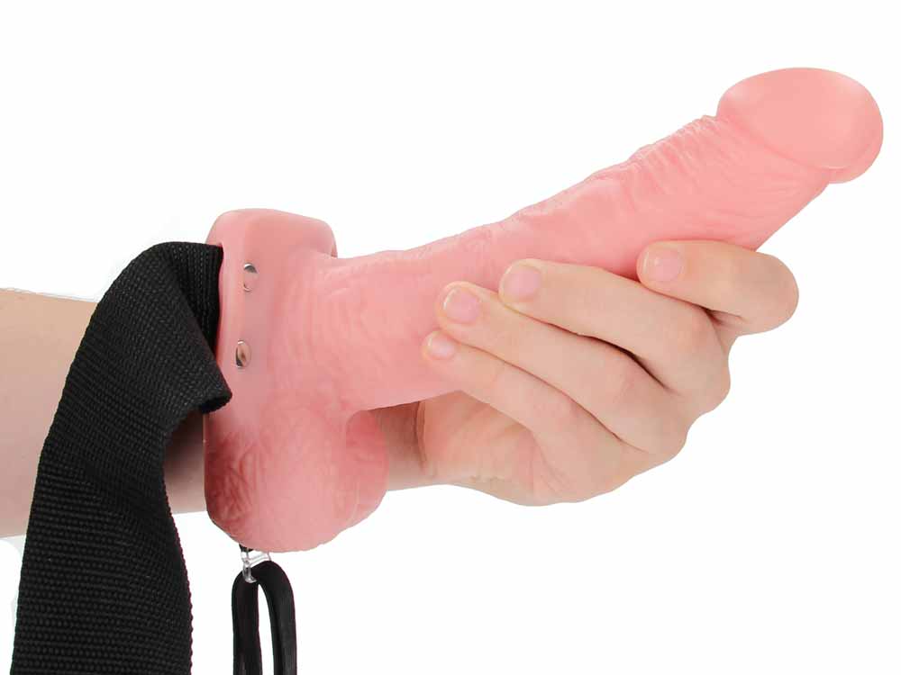 Realrock Strap-on Hollow Dildo 18cm natur