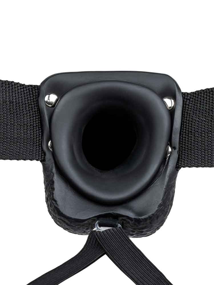 Realrock Strap-on Hollow Dildo 18cm schwarz