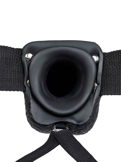 Realrock Strap-on Hollow Dildo 18cm schwarz