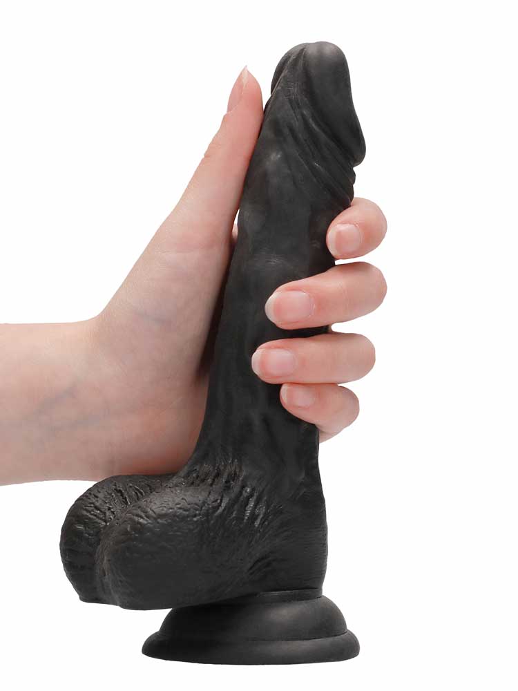 REALROCK Realistik Dildo 7" schwarz
