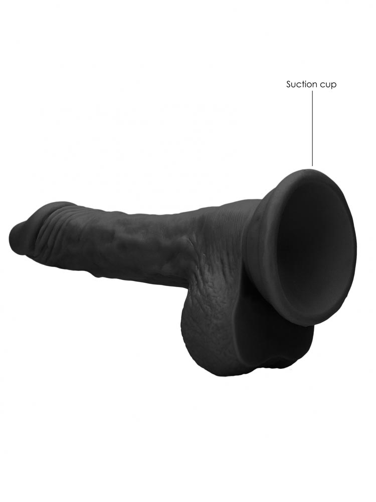 REALROCK Realistik Dildo 7" schwarz