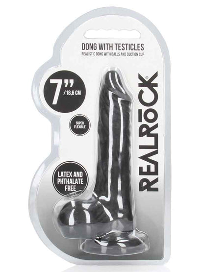 REALROCK Realistik Dildo 7" schwarz