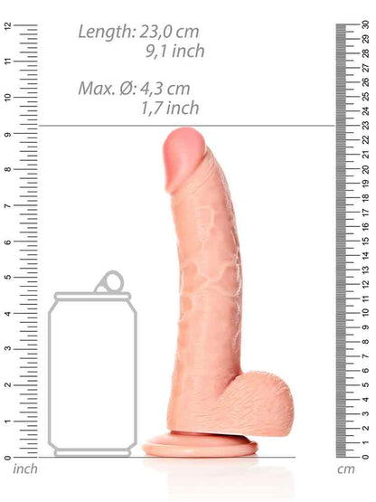 REALROCK Realistik Curved Dildo 8" natur