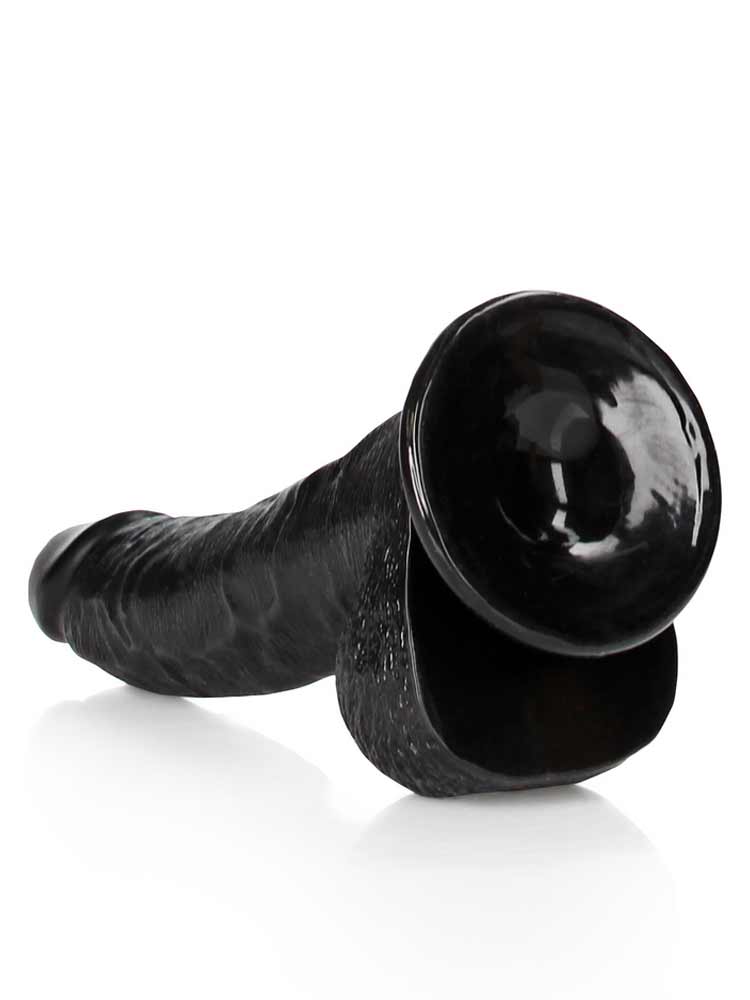 REALROCK Realistik Curved Dildo 8" schwarz