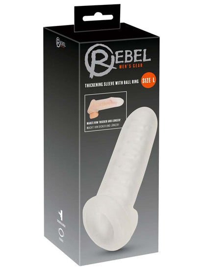 REBEL Penishülle Dicker & Länger - Größe L