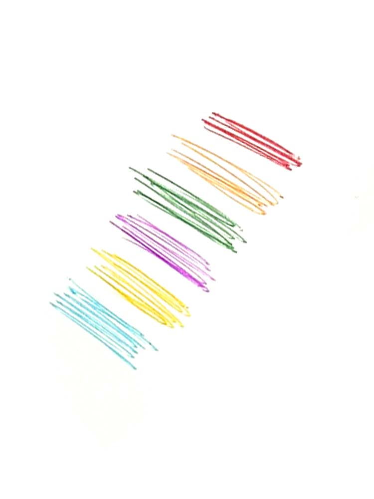 Rainbow Pride Kugelschreiber mit 6-farbigen Minen