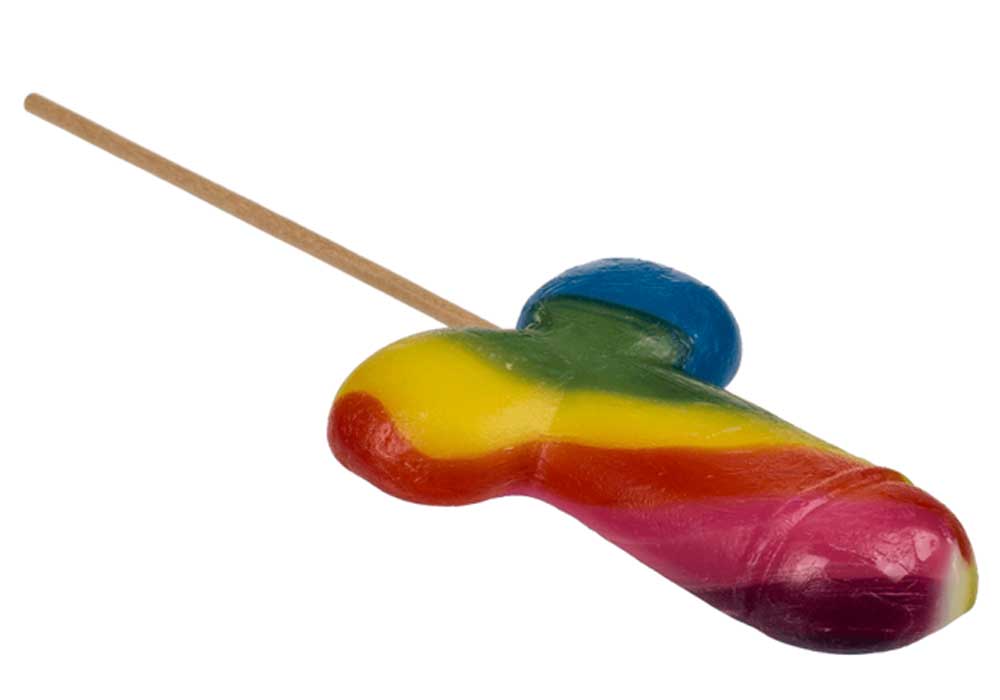 Regenbogen Lolli Lutscher Pride 85 g