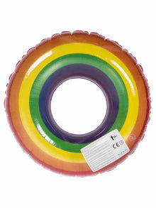 Rainbow Pride auflbasbarer Schwimmring
