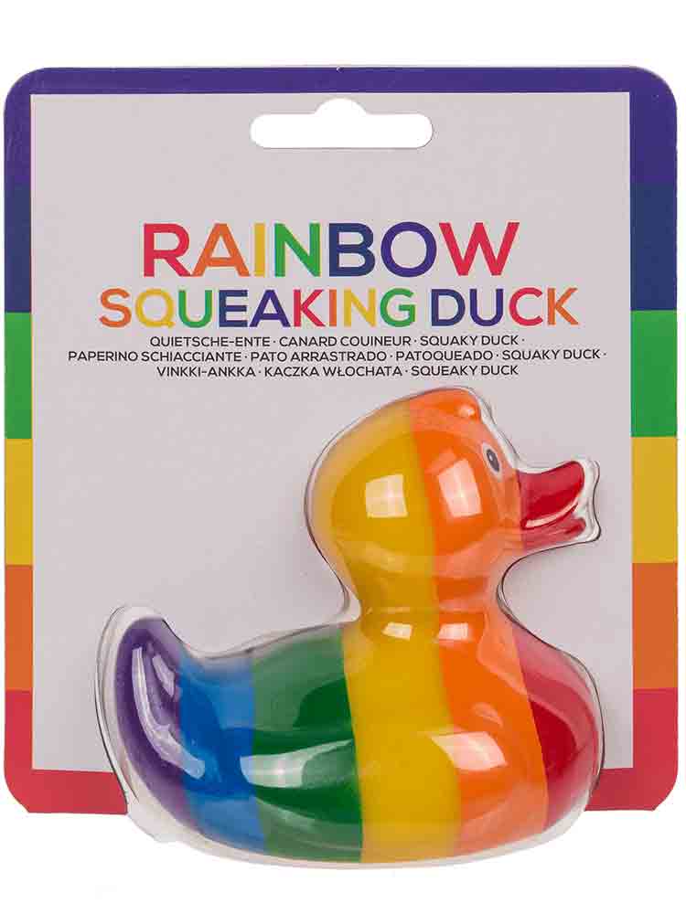 Regenbogen Badeente Quietscheente