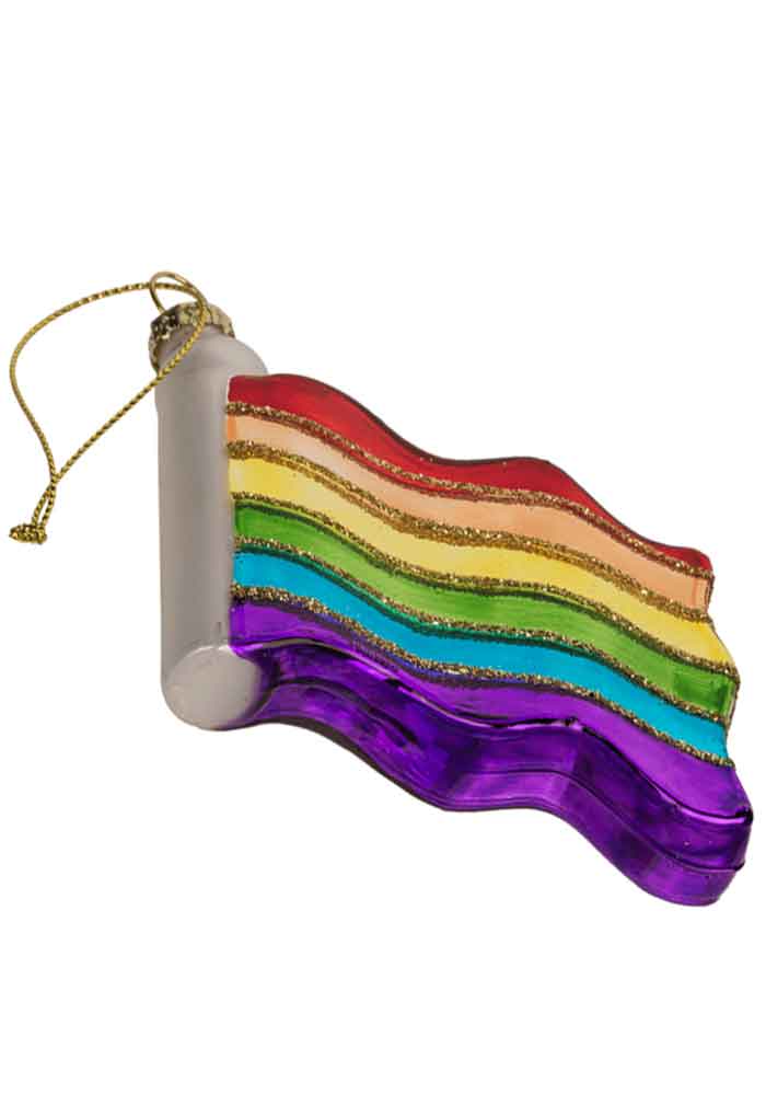 Gay Pride Regenbogen Glasanhänger FLAGGE