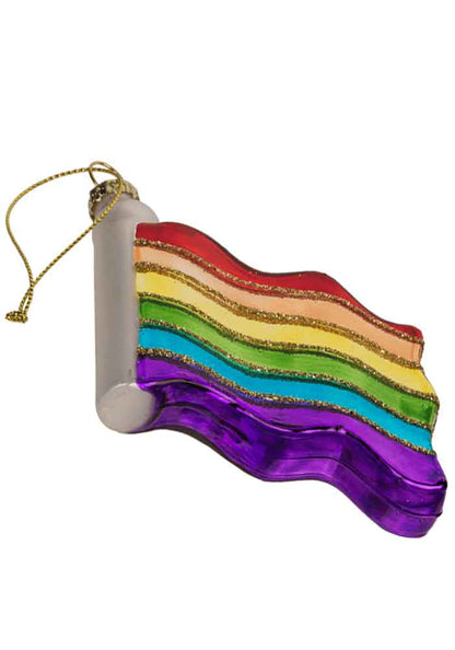 Gay Pride Regenbogen Glasanhänger FLAGGE
