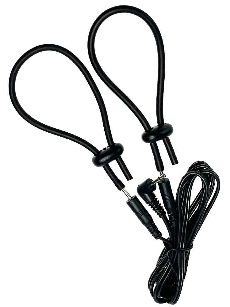 Reizstrom Silikon Penisschlaufen mit Kabel