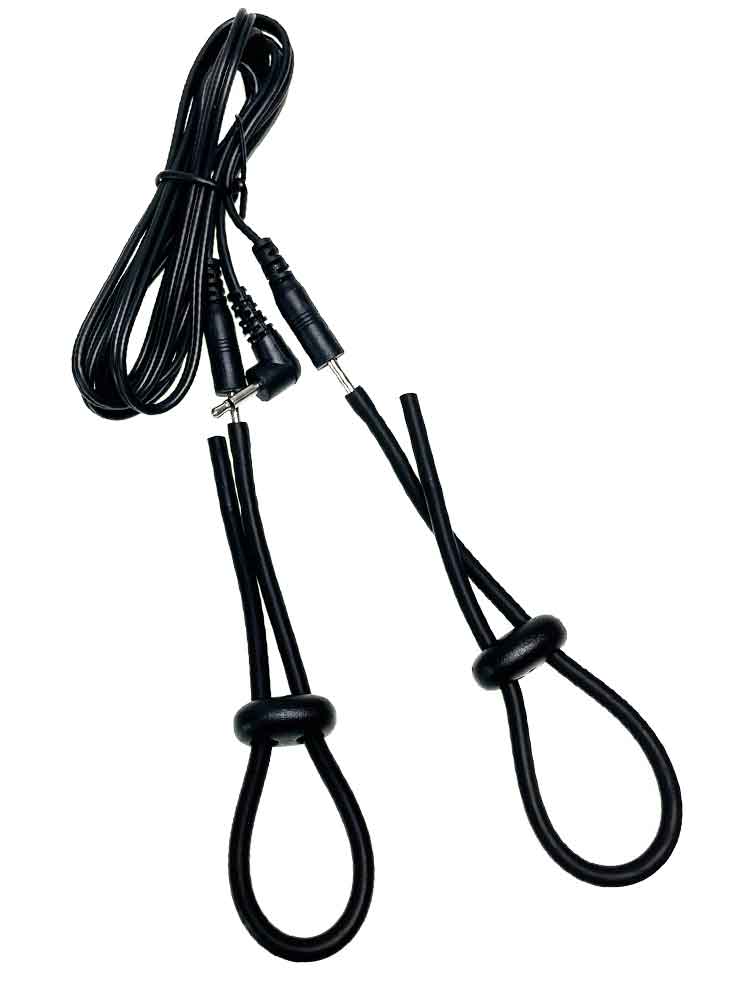 Reizstrom Silikon Penisschlaufen mit Kabel