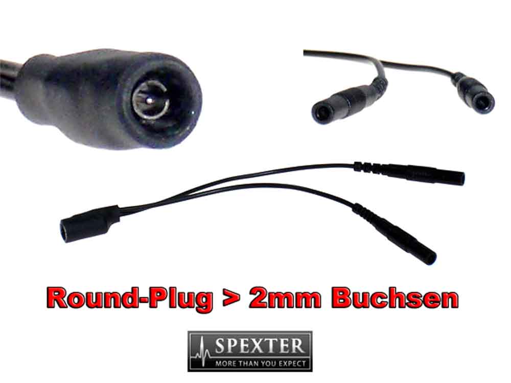 Reizstrom Adapter #22 - 2mm Buchse zu Mystim Round-Plug-Buchse