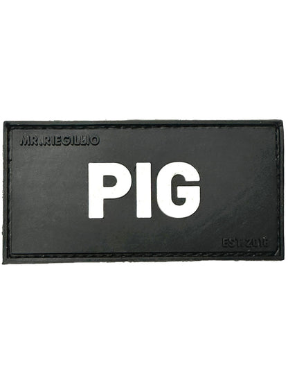 Riegillio Patch - PIG schwarz-weiß
