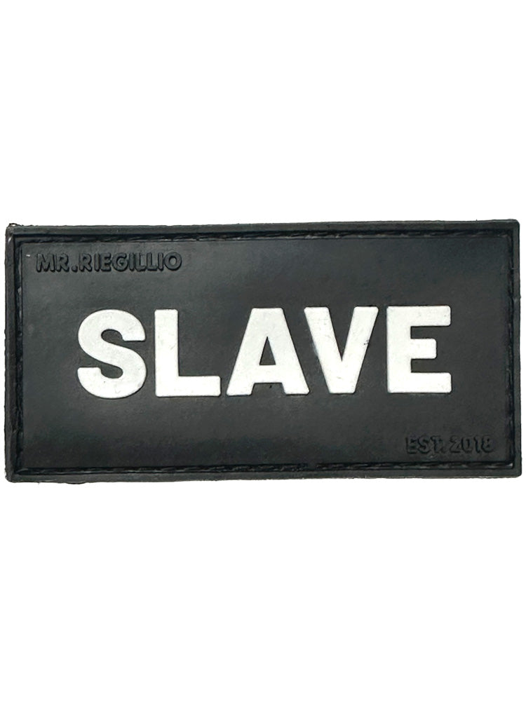 Riegillio Patch - SLAVE schwarz-weiß