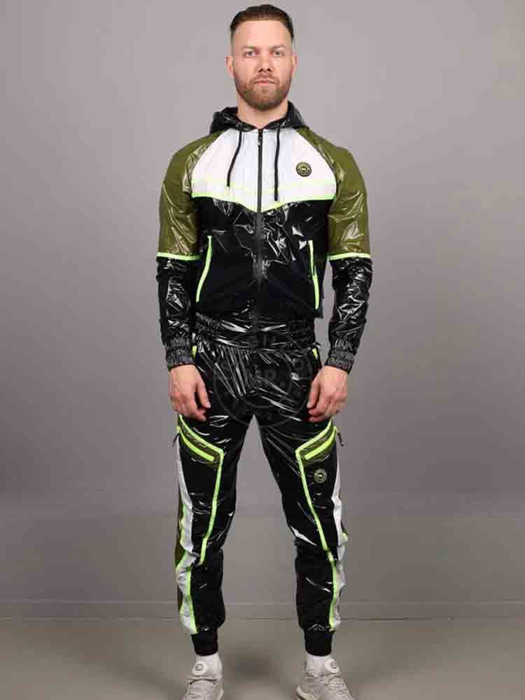Riegillio Shiny Nylon Tracksuit Jacket - FUNIS