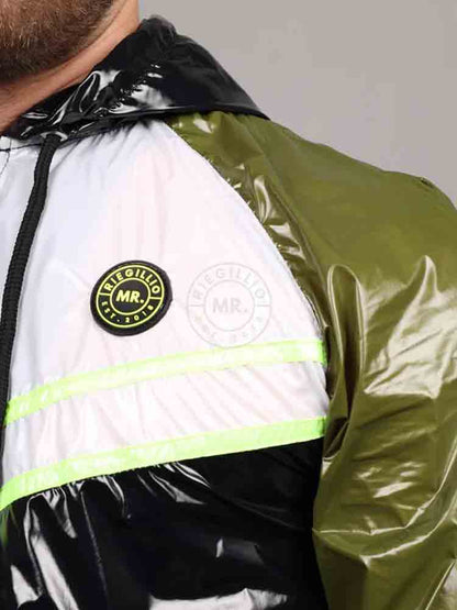 Riegillio Shiny Nylon Tracksuit Jacket - FUNIS