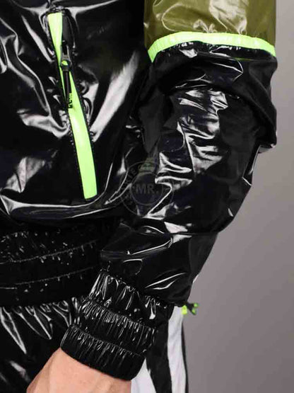 Riegillio Shiny Nylon Tracksuit Jacket - FUNIS