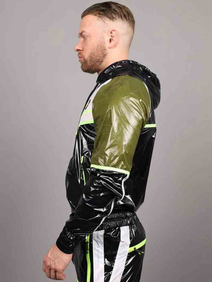 Riegillio Shiny Nylon Tracksuit Jacket - FUNIS
