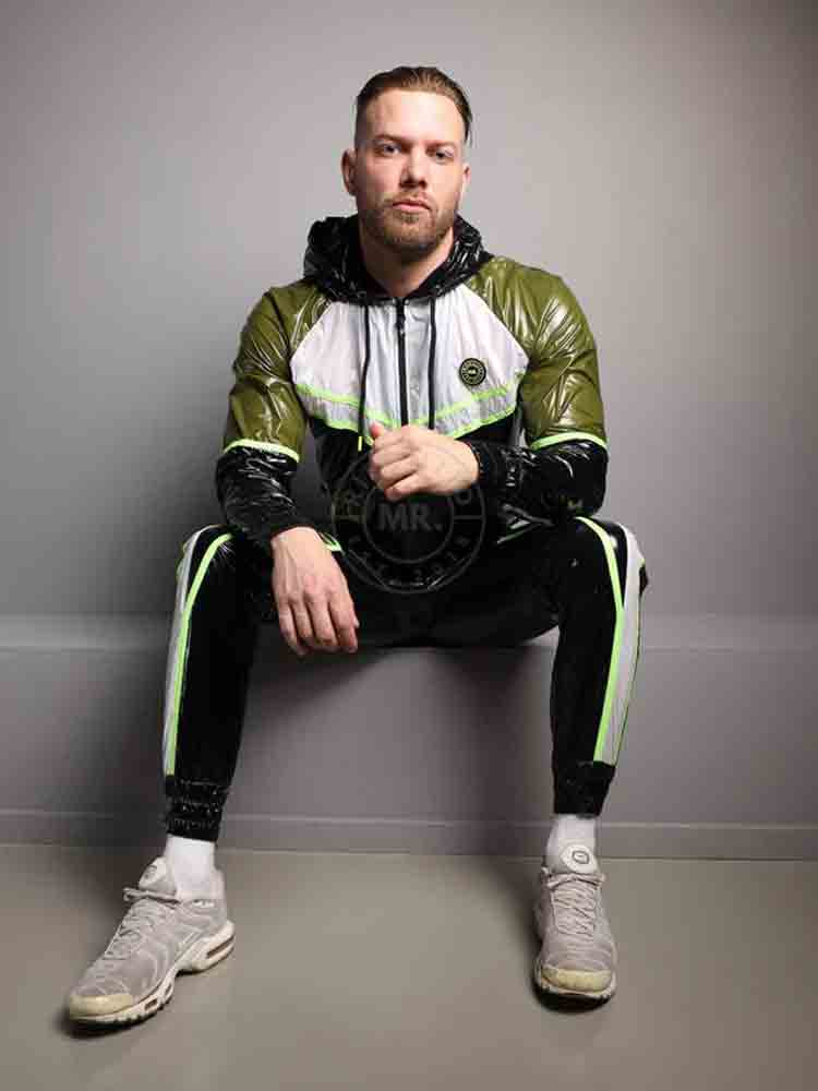 Riegillio Shiny Nylon Tracksuit Pants - FUNIS