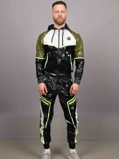 Riegillio Shiny Nylon Tracksuit Pants - FUNIS