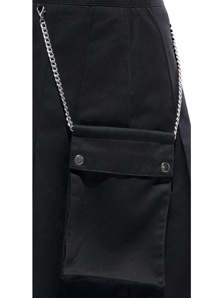 Männerrock mit Tasche schwarz