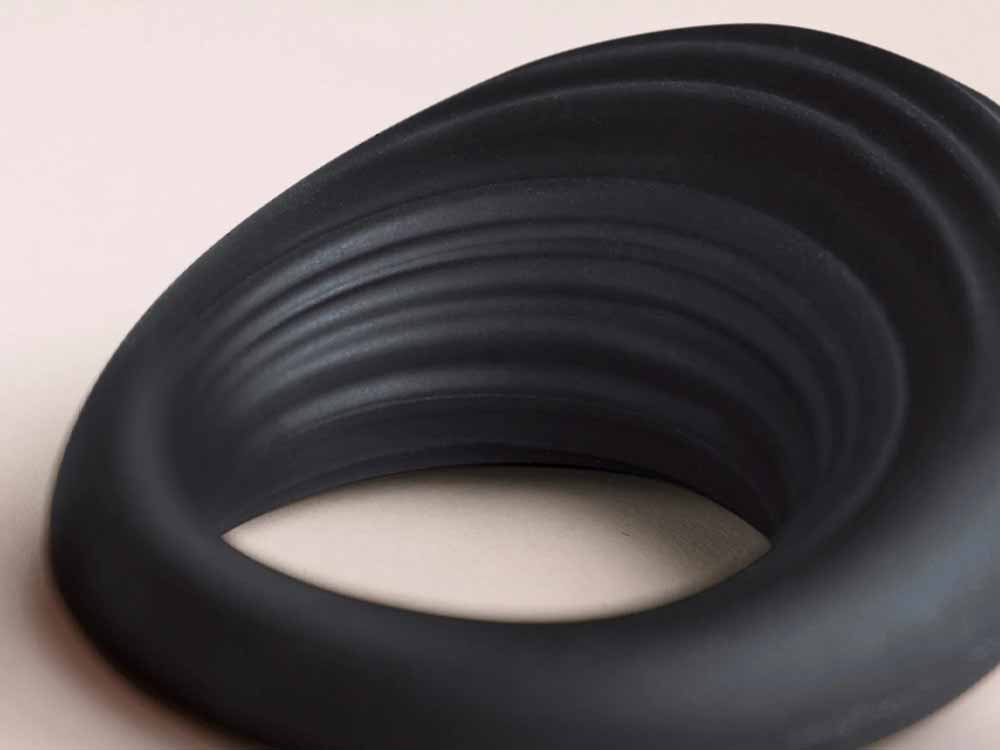 ROCKS-OFF SPIRE Cockring 10fach Vibration schwarz
