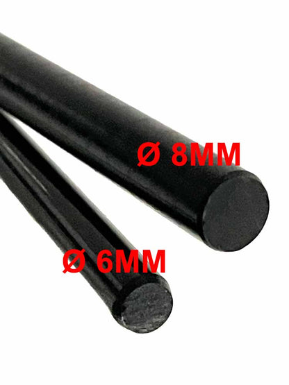 Rohrstock POW schwarz 85cm 6mm