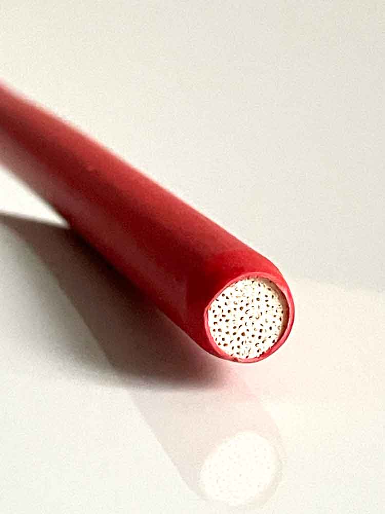 Rohrstock gummiüberzogen rot 8mm 85cm