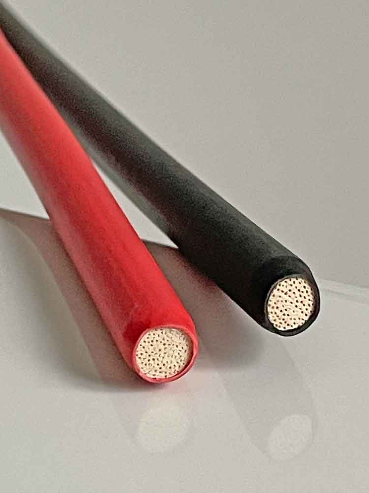 Rohrstock gummiüberzogen rot 8mm 85cm