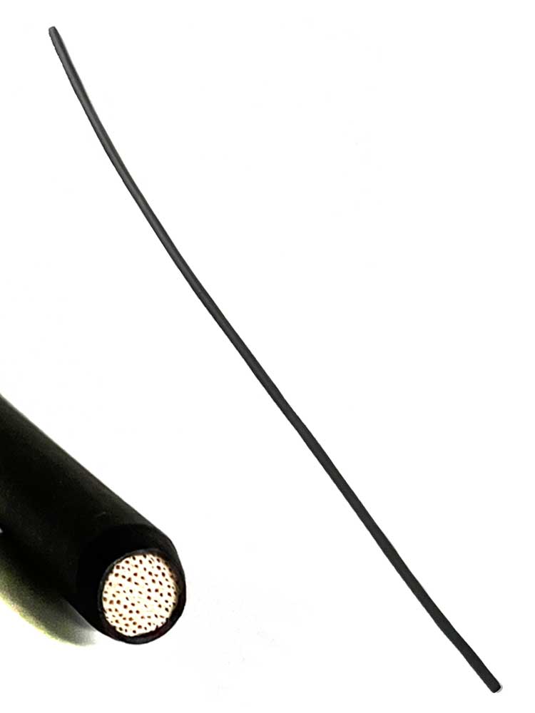 Rohrstock gummiüberzogen schwarz 8mm 85cm