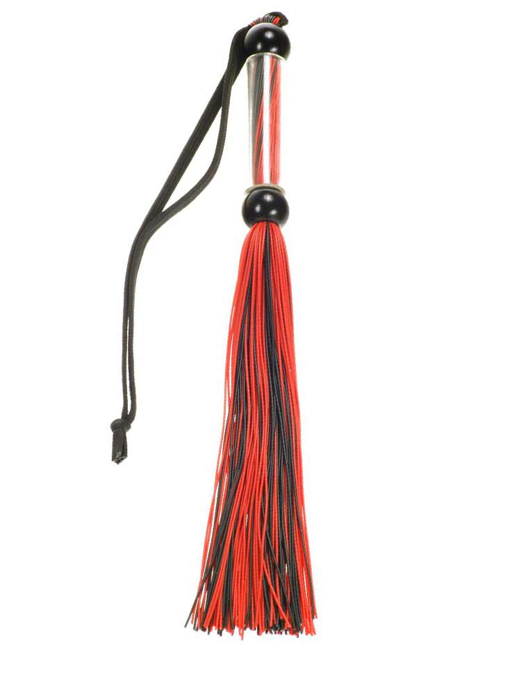 Rubber-Flogger klein schwarz-rot