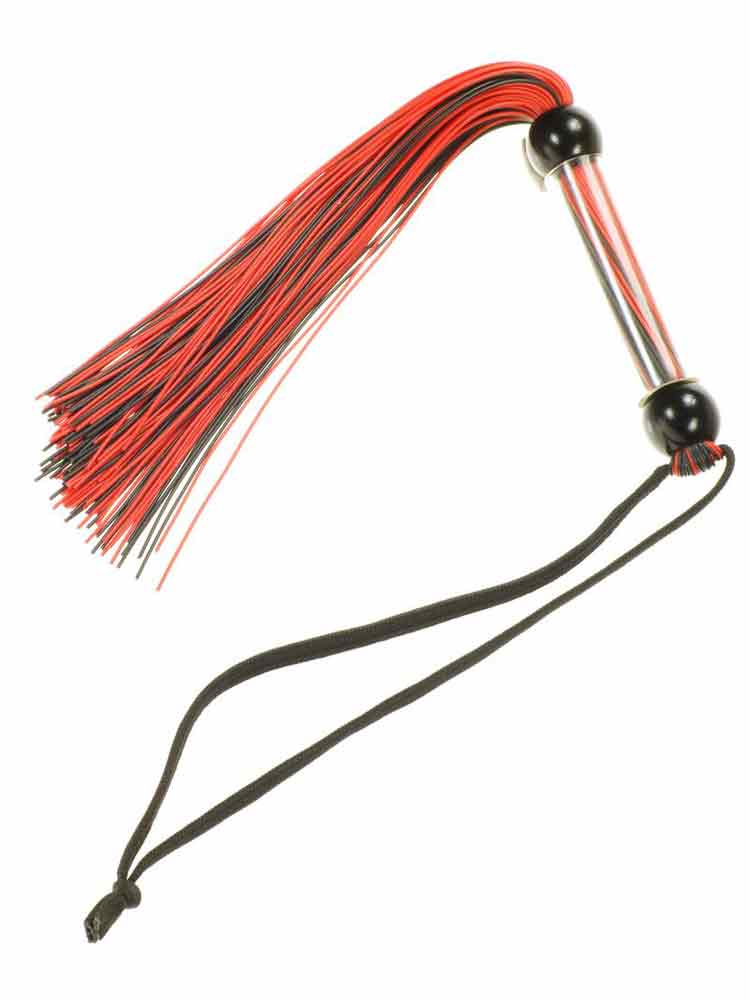 Rubber-Flogger klein schwarz-rot