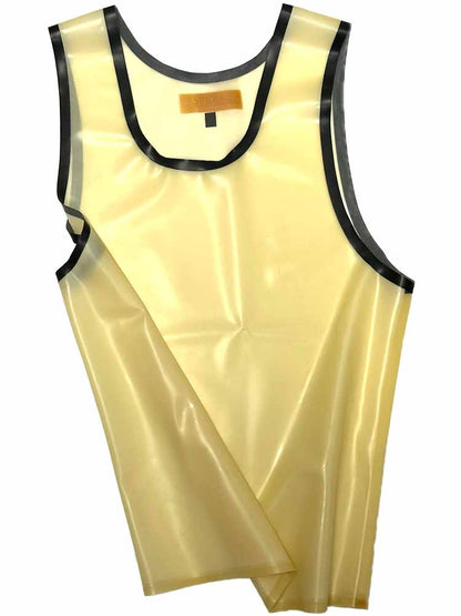 SPEXTER Rubber Tank-Top transparent - schwarze Streifen
