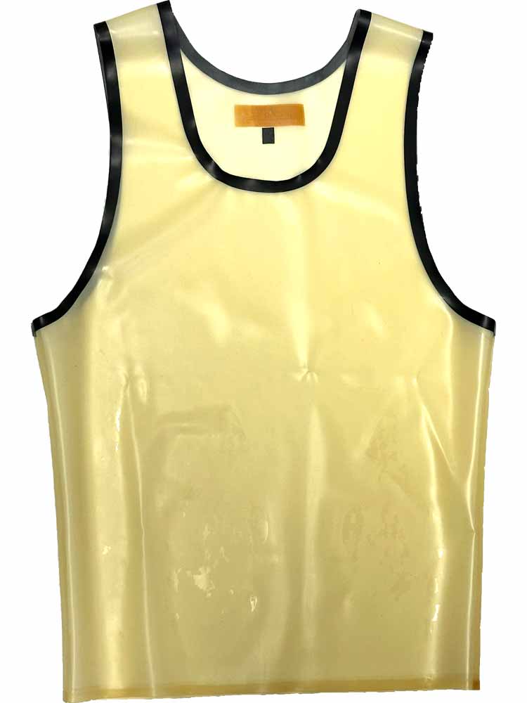 SPEXTER Rubber Tank-Top transparent - schwarze Streifen