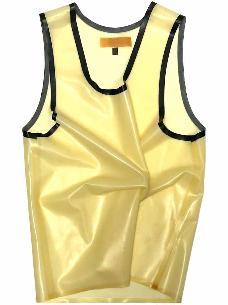 SPEXTER Rubber Tank-Top transparent - schwarze Streifen