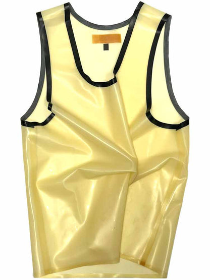 SPEXTER Rubber Tank-Top transparent - schwarze Streifen