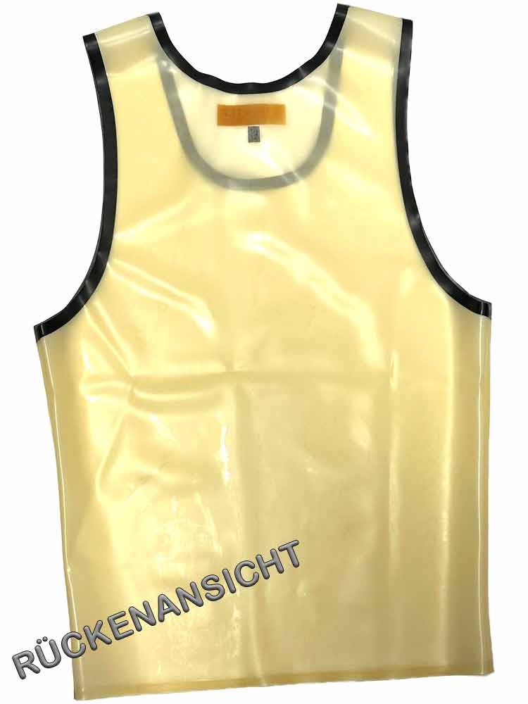 SPEXTER Rubber Tank-Top transparent - schwarze Streifen