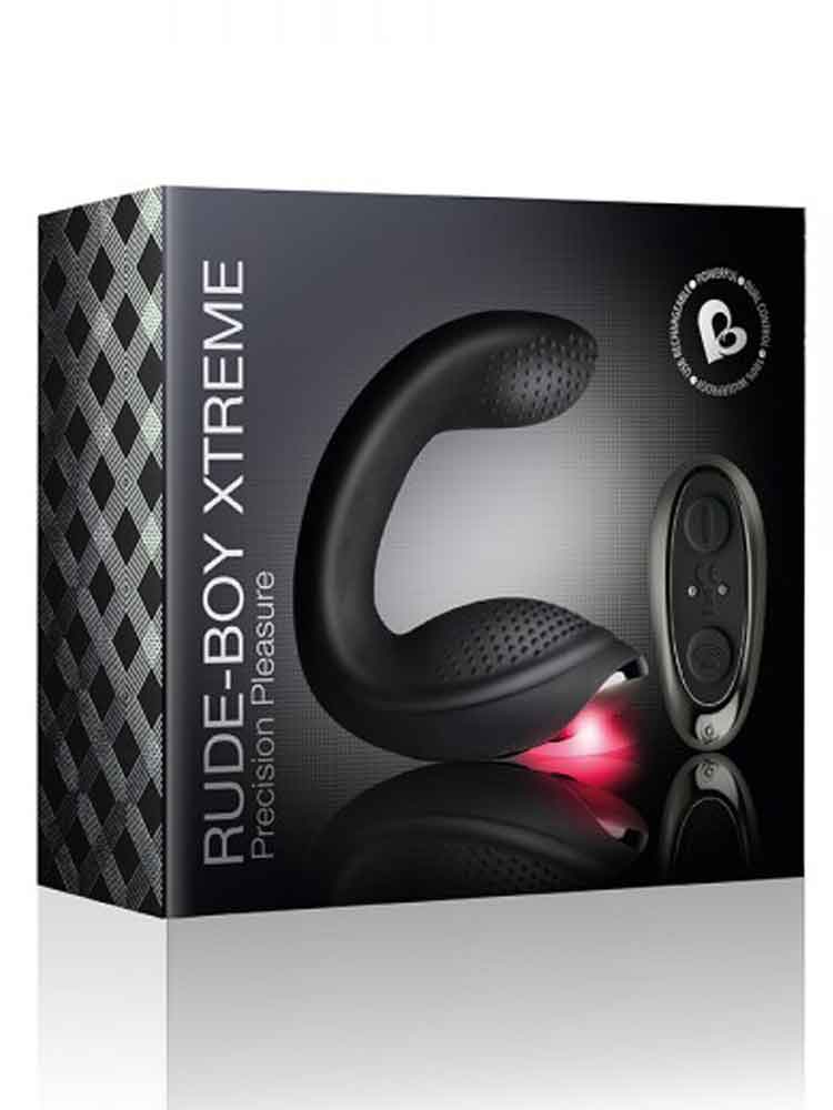 ROCKS-OFF RUDE BOY XTREME Prostate Vibrator schwarz