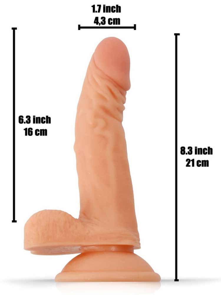 RUDE RIDER Realistic Dildo AARON - light